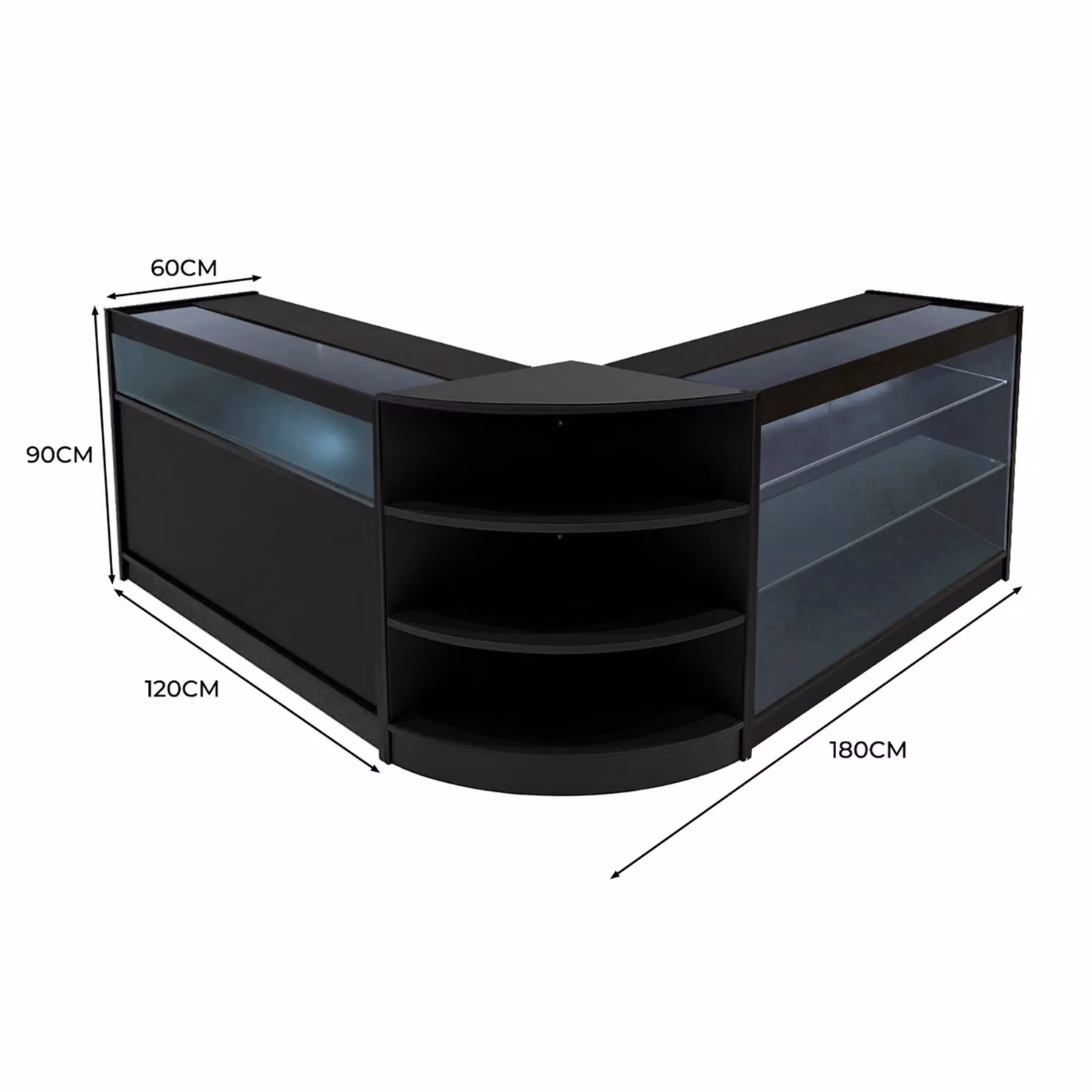Monstershop Calliope LED Shop Counter Set K1200, C1200 & LM60 in Black – 2