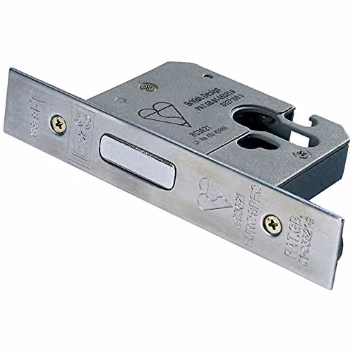 Loops Euro Profile High Security Cylinder Deadlock Replacement Case Only in Satin Steel Silver
