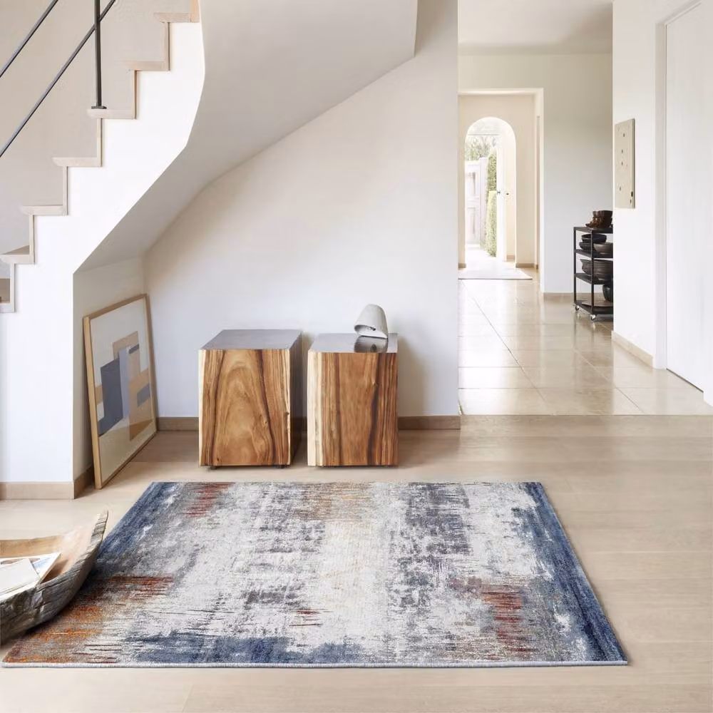 The Rug Shop UK Modern Abstract Beige Machine Woven Area Rug, W: 160 cm, D: 230 cm – 2