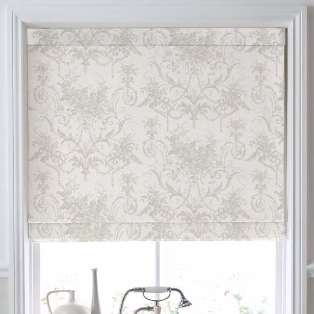 Laura Ashley Tulleries Made To Measure Roman Blind in Dove Grey