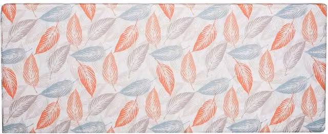 Roseley Orange Water Repellent 3 Seater Rectangular Bench Pad with Foam Filling and Polyester Cover