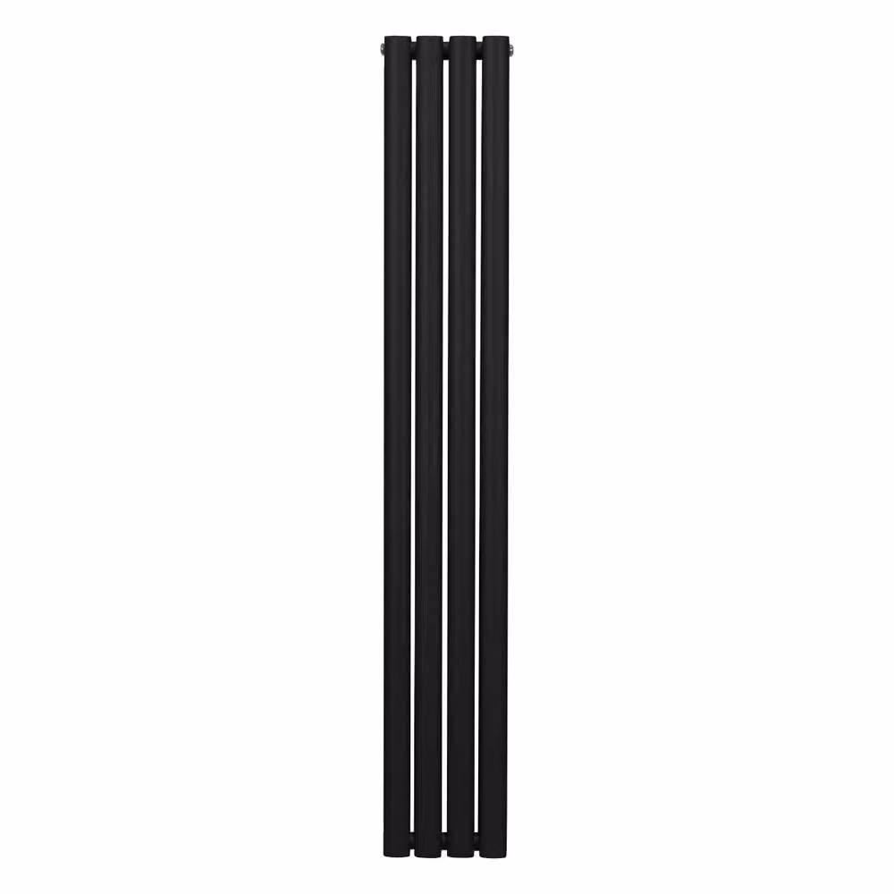 Monstershop Oval Column Radiator in Black Steel, H: 160 cm, W: 24 cm – 2
