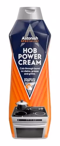 Astonish Specialist Hob Cream Cleaner with Zesty Lemon Scent, 500ml