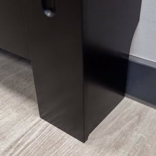 Airwave Horizontal Line Style Radiator Cover in Black Painted MDF, W/D/H: 81.5 x 19.0 x 78.0 cm – 5