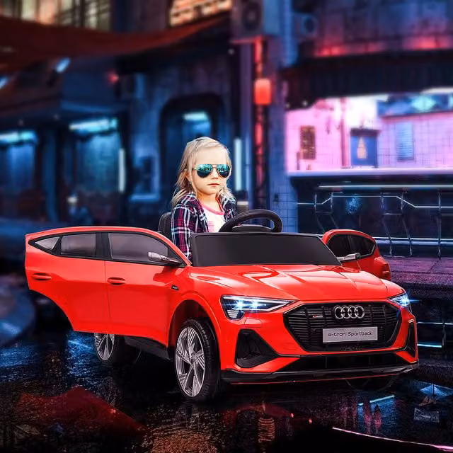 HOMCOM Audi 12V Kids Electric Ride-On Sports Car in Red