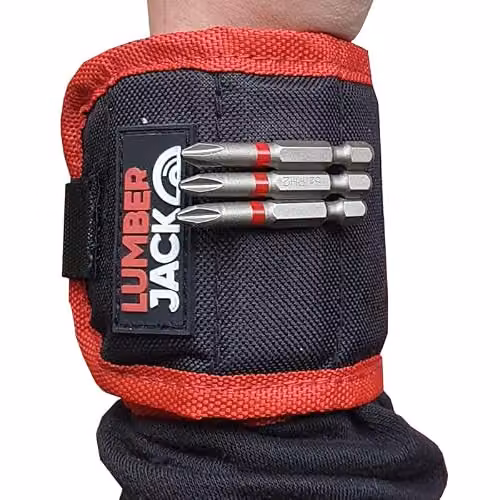 Lumberjack Magnetic Tool Wristband in Red – 4