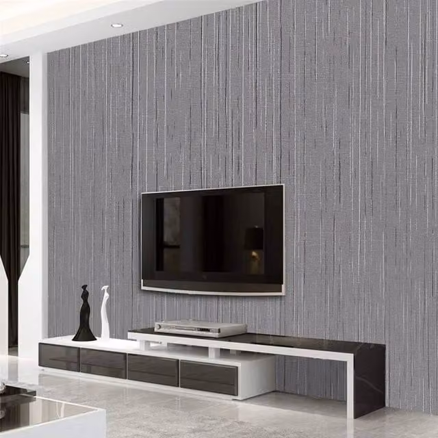 KORVIXA Grey Abstract Self Adhesive Wallpaper Roll, W: 1 m, L: 10 m