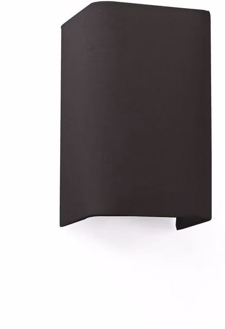 Netlighting Black Cotton Rectangular Wall Light, W/D/H: 200 x 125 x 105 cm, E27