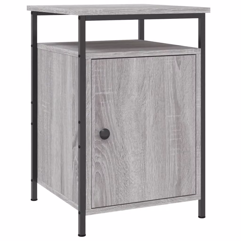 Berkfield Home Set of 2 Grey Sonoma Bedside Cabinets, W/D/H: 40 x 42 x 60 cm – 2