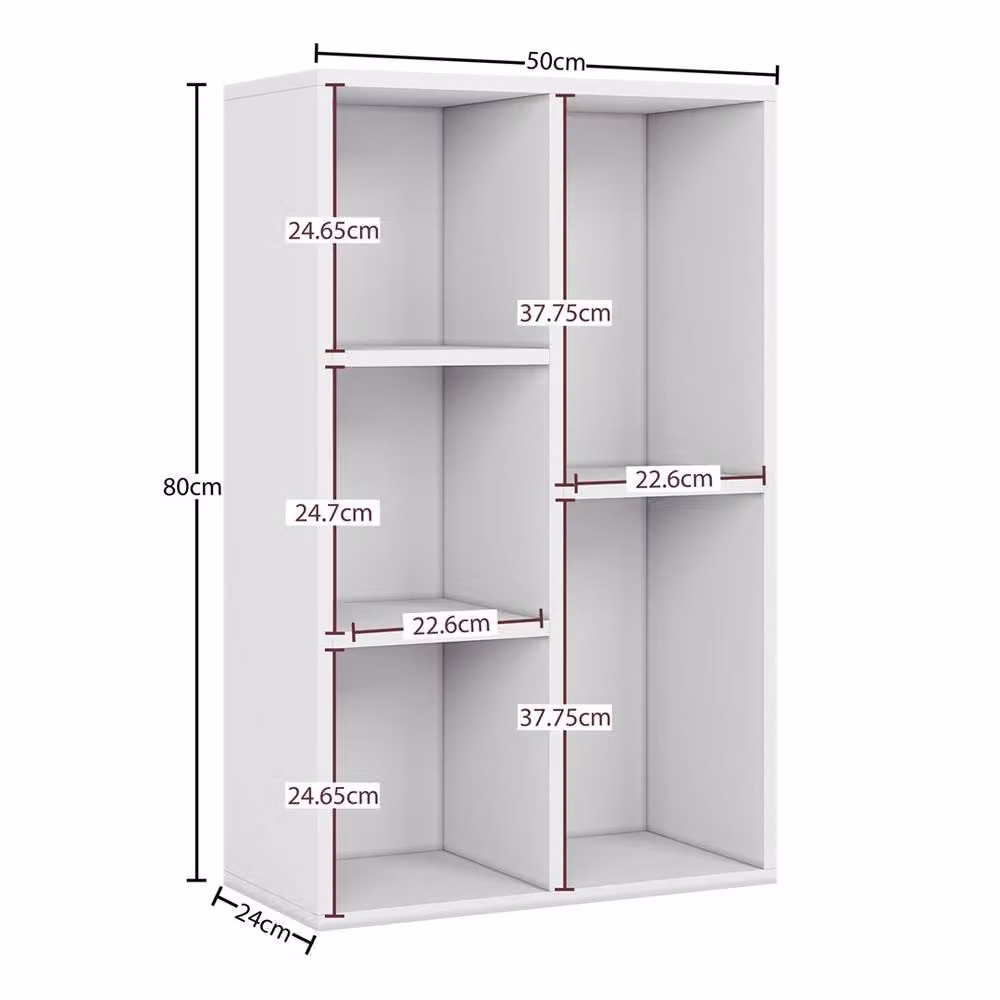 FORGEVIO 5 Cube Storage Display Unit in White – 2