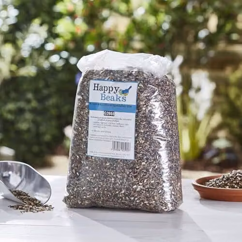 Happy Beaks Premium Goldfinch Mix Seeds with Nyger, Safflower and Canary Seed, 12.75kg – 1