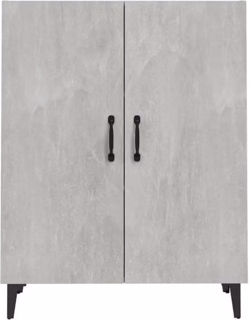 Berkfield Home Modern Sideboard in Concrete Grey, W/D/H: 70 x 34 x 90 cm