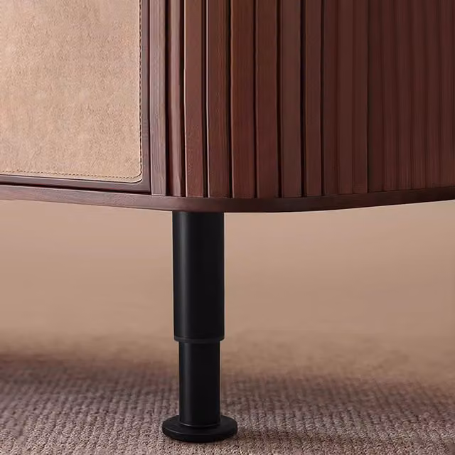 Garden Sanctuary 4-Pack of Adjustable Matt Black Lacquered Metal Replacement Furniture Legs