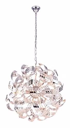 Globo FALLA Chrome Sphere Pendant Light with Acrylic and Metal Finish – 1