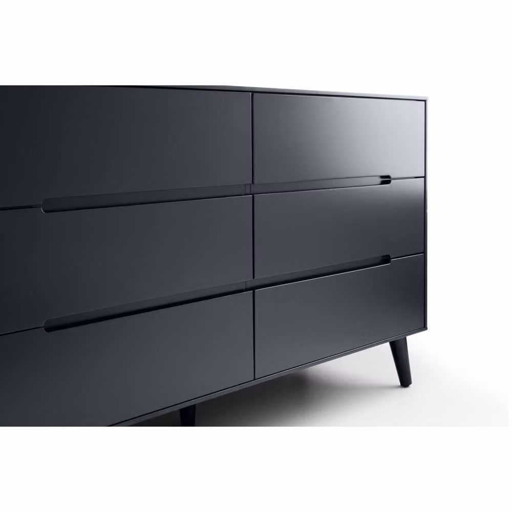 Cheshire Premium Elara 6 Drawer Wide Chest in Anthracite Grey – 5