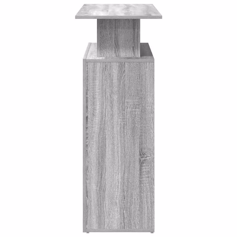 Berkfield Home Grey Sonoma Reception Desk in Engineered Wood, W/D/H: 100 x 40 x 104 cm – 3