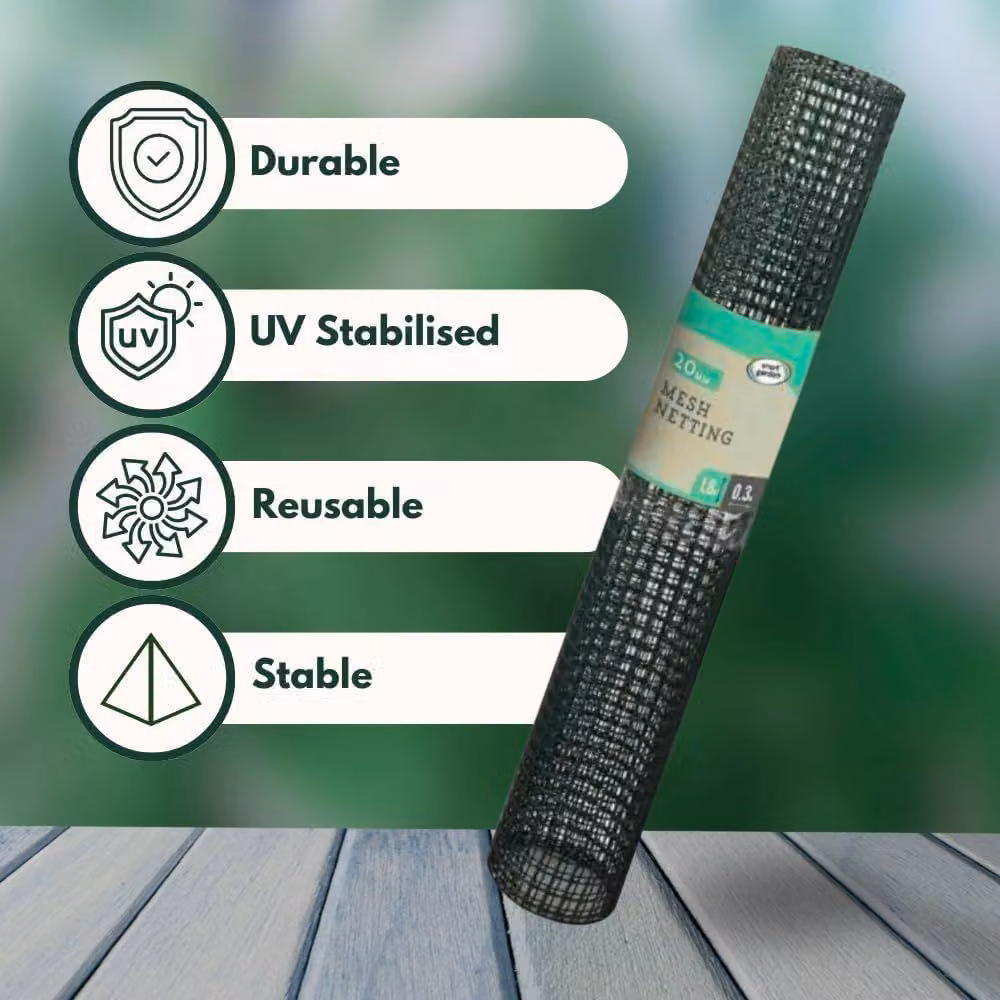 Marco Paul Multi Purpose Green Garden Mesh Mat, W: 1 m, L: 5 m – 2