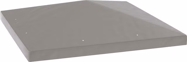 Outsunny Grey Polyester Gazebo Frame Replacement with UPF 50+ Protection, W 3 x D 3 m