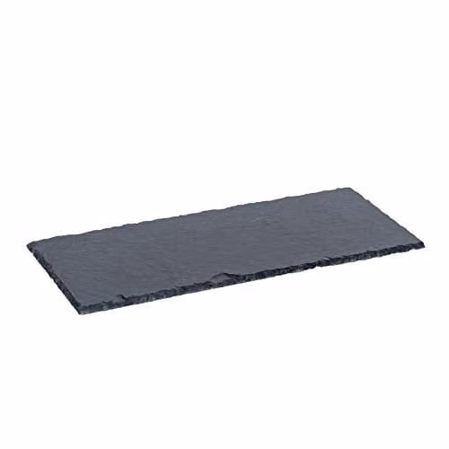 Argon Tableware Rectangle Slate Dinner Plate, Grey, W: 29 cm, D: 12 cm – 1