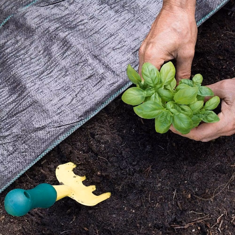 EONLION Black Weed Control Fabric Garden Liner Ground Cover Sheet, 3m x 10m – 3