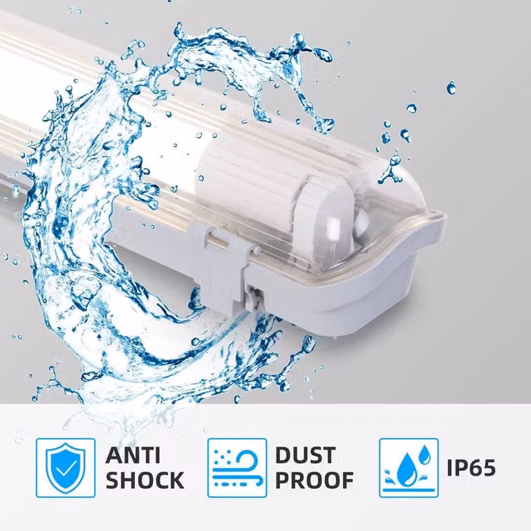 Spetlek 10 Pack 4ft LED Shop Light Utility Bar in White, 6500K Daylight