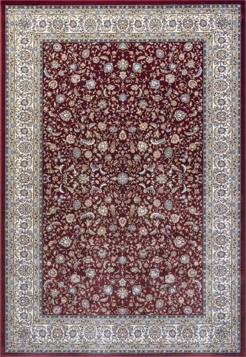 The Rug Shop UK Border Floral Red Traditional Machine Woven Area Rug W: 160 cm, L: 230 cm – 6