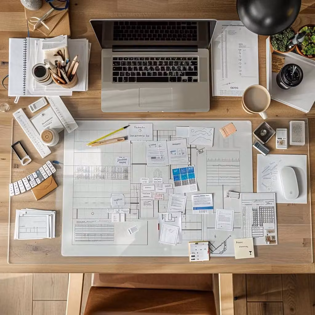 Nicoman Clear Non-Slip PVC Desk Mat, Waterproof and Heat Resistant Desk Protector, W: 90 cm, D: 44 cm – 4