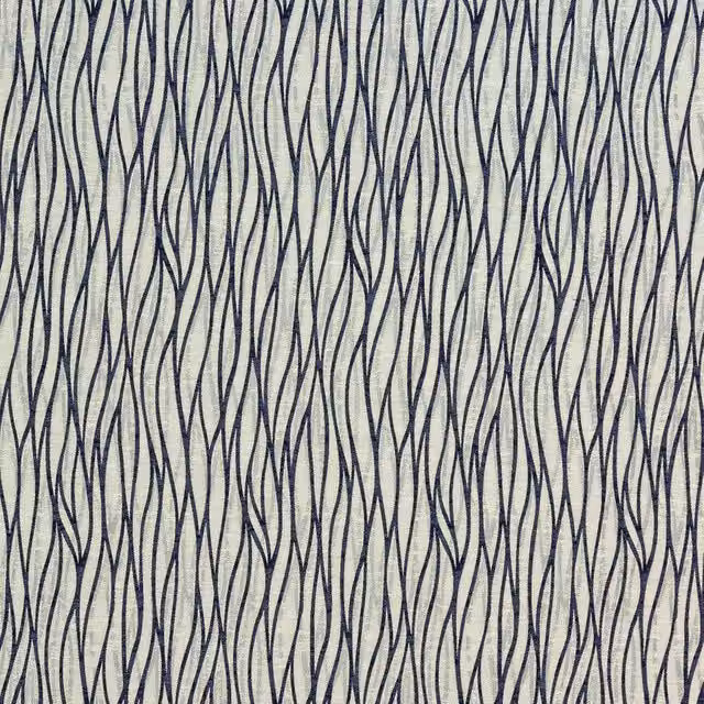 Terrys Linear Fabric in Blue