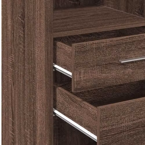 vidaXL Highboard in Brown Oak, W/D/H: 45 x 42.5 x 124 cm – 4