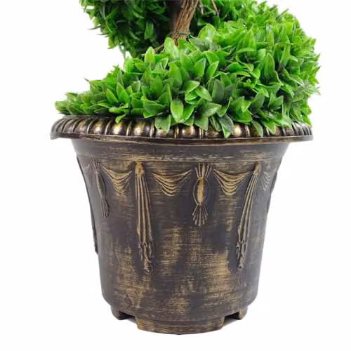 Leaf 120cm Artificial Purple Spiral Tree with Green Decorative Planter – 5