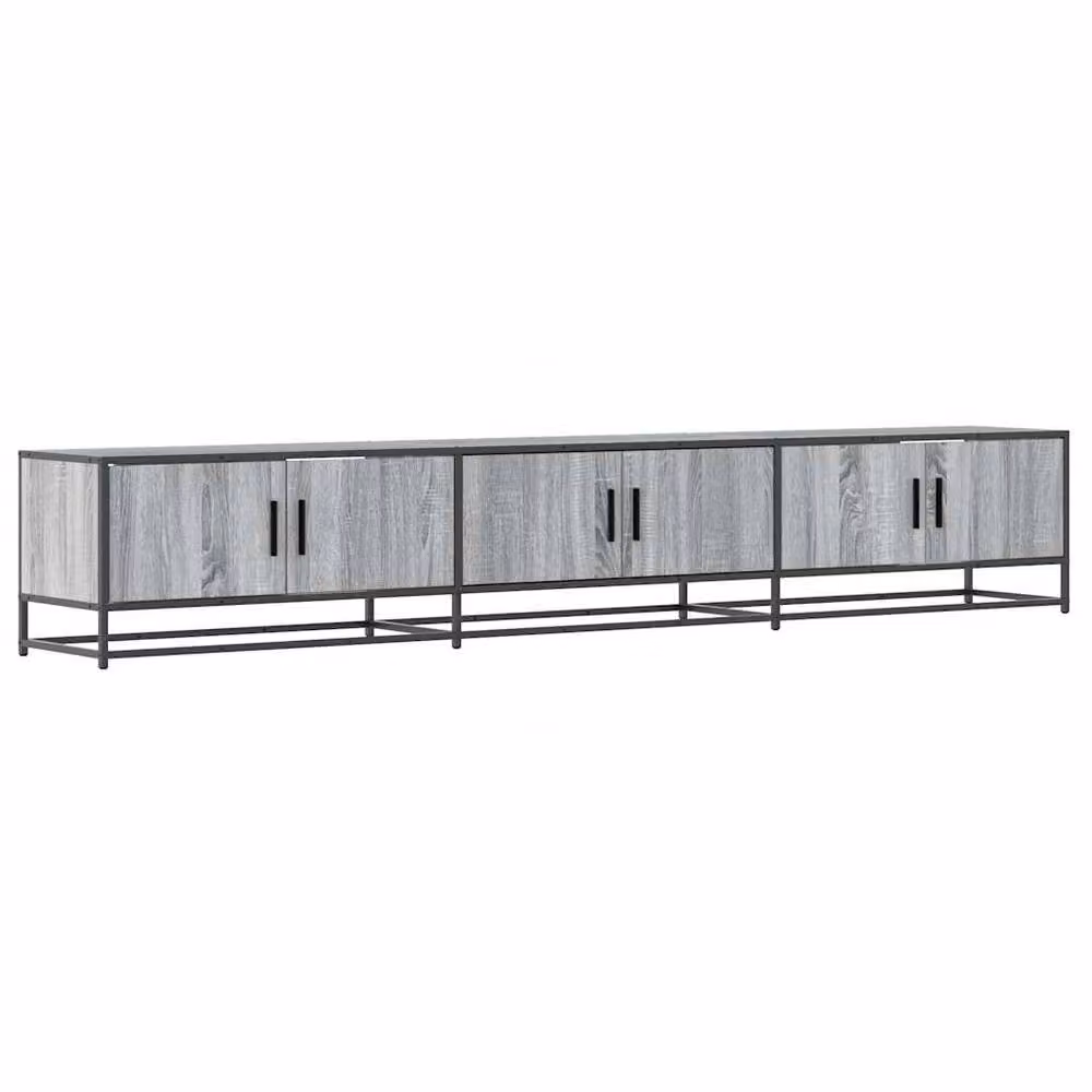 Berkfield Home TV Cabinet in Grey Sonoma, W/D/H: 240 x 35 x 41 cm – 2