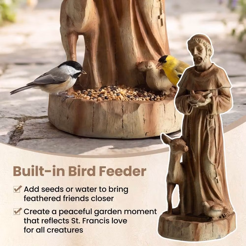 SPETLEK Patron of Animals Religious Brown Garden Decoration – 7