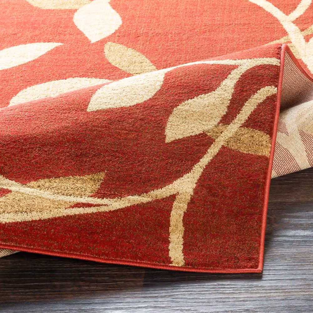 Livabliss Riley Vintage Red, Beige and Brown Traditional Boho Machine Woven Rug, W: 80 cm, L: 220 cm – 3