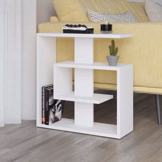 Decortie Saly' Modern White Occasional Side Table