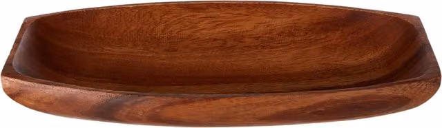 Orsina Elegant Small Oblong Wood Serving Dish, Brown, W: 30 cm, H: 15 cm, D: 0.38 cm – 4