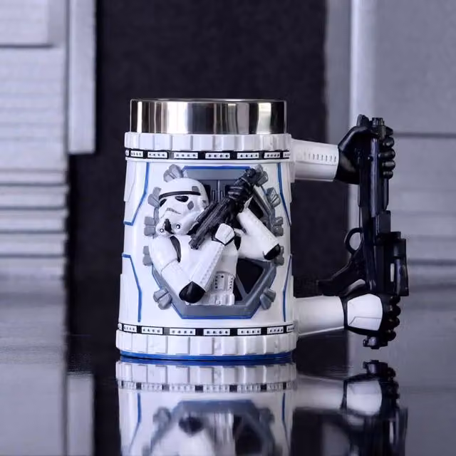 Nemesis Now Stormtrooper Tankard Mug, White, Height: 18 cm
