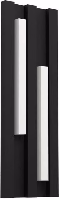 Loops Minimalist Black LED Wall Light with Included Bulb – 1