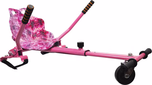 The Gift Gadgets GG1 Racer Hoverkart in Galaxy Pink
