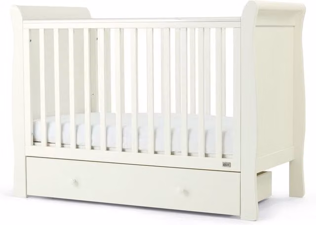 Mamas & Papas Mia Baby Cot in White, 60 x 120 cm