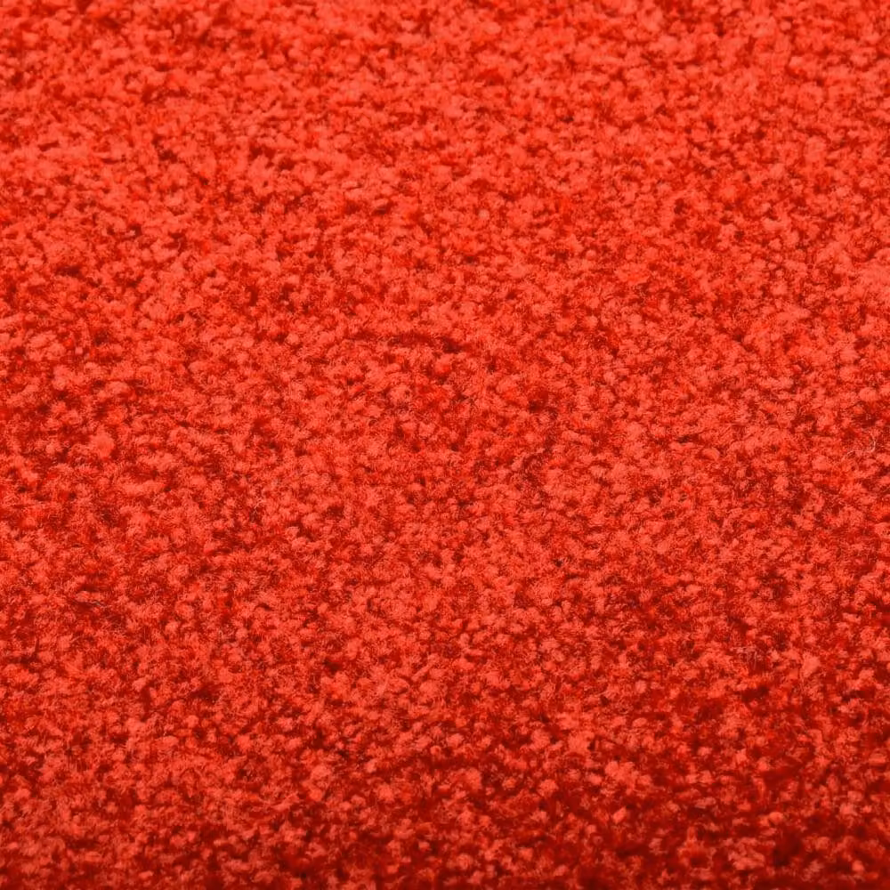 Berkfield Home Washable Non-Slip Red Doormat W: 90 cm, D: 120 cm – 3