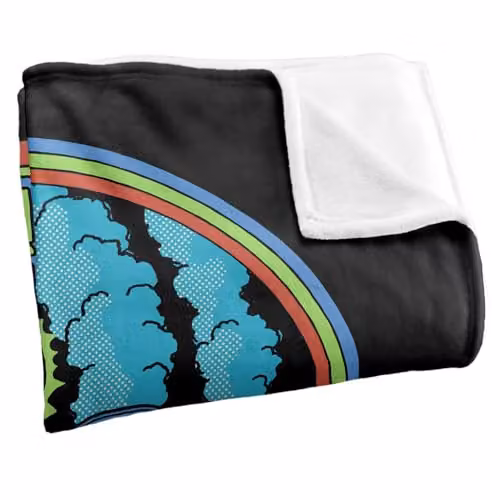 Steven Rhodes Radiate Positivity Super Soft Fleece Throw Blanket, Multicolour, W: 152 cm, D: 127 cm – 7