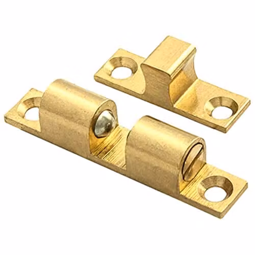 Loops Double Ball Roller Cupboard Catch, Gold, 60 x 11.5 mm