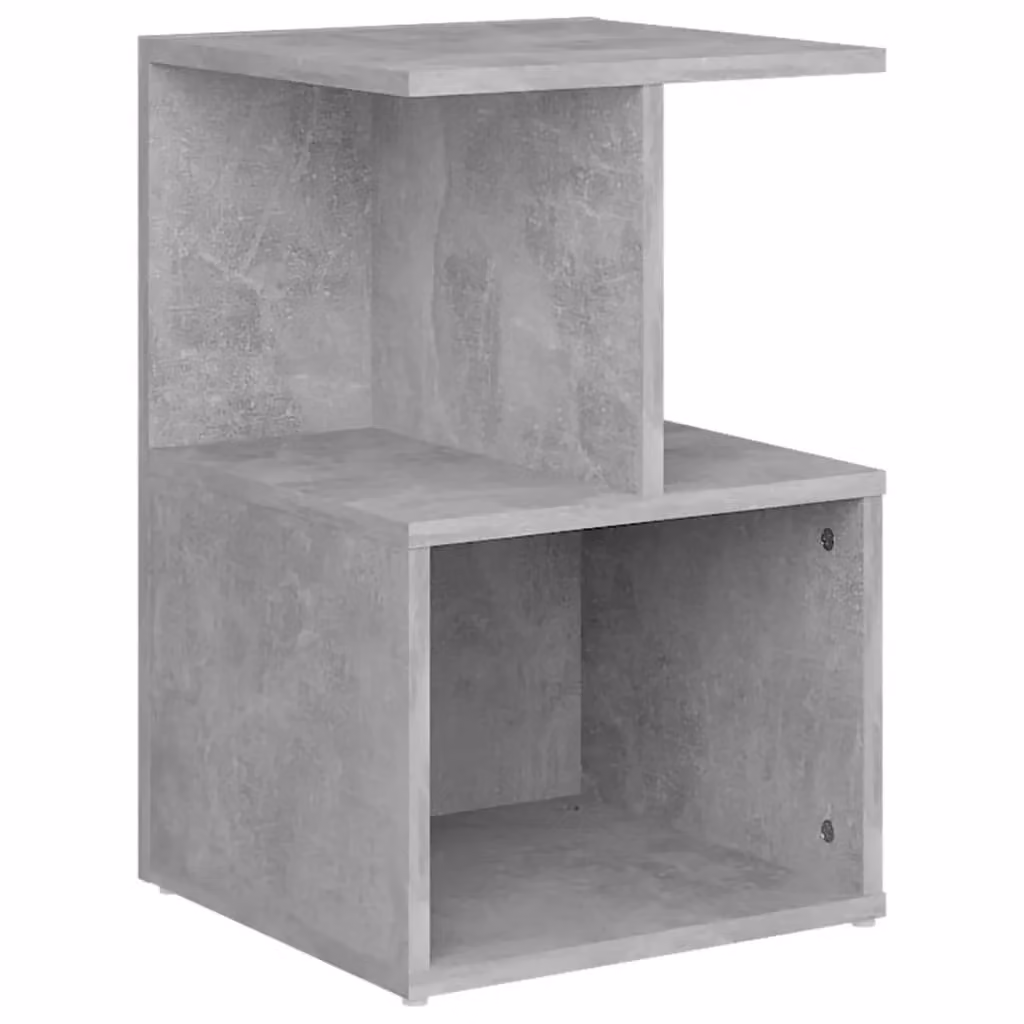Berkfield Home Bedside Cabinet in Concrete Grey, W/D/H: 35 x 35 x 55 cm – 2
