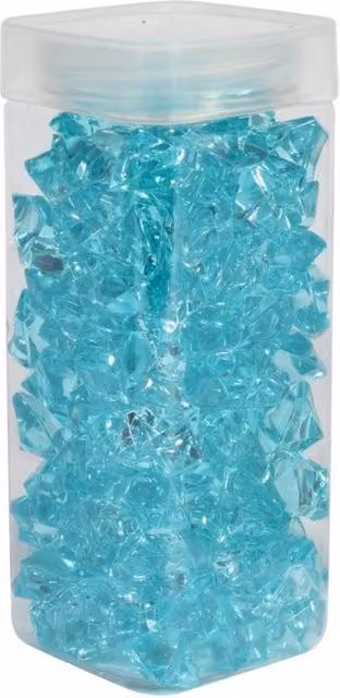 KDMD Large Turquoise Acrylic Stones in Square Jars, 2 Pack, 300g per jar