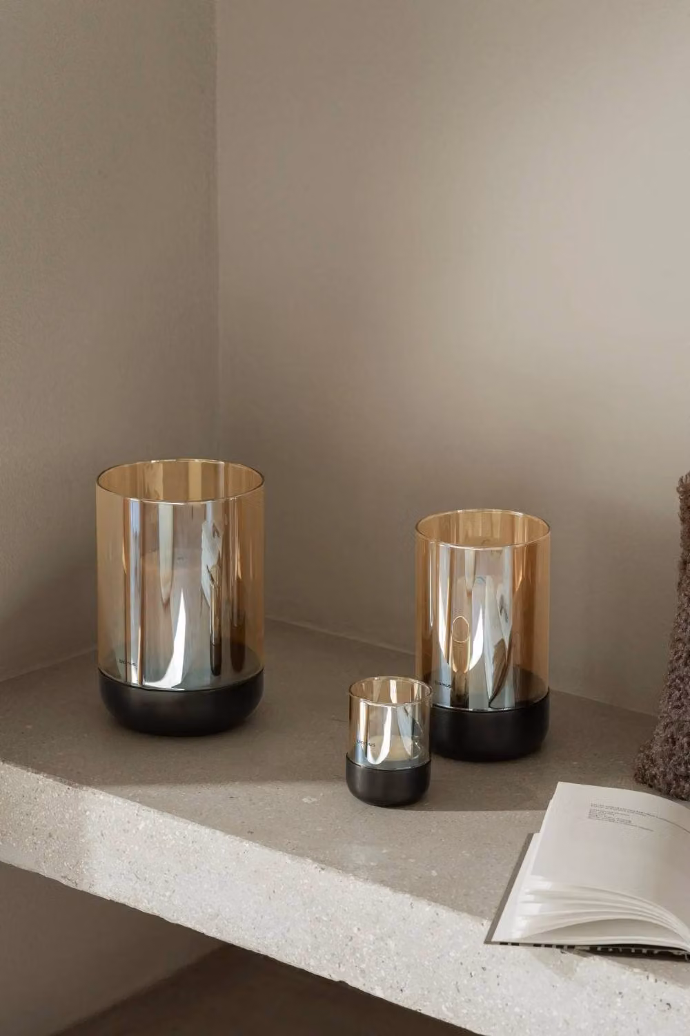 Blomus CALMA Lantern in Bronze Metal and Glass – 2