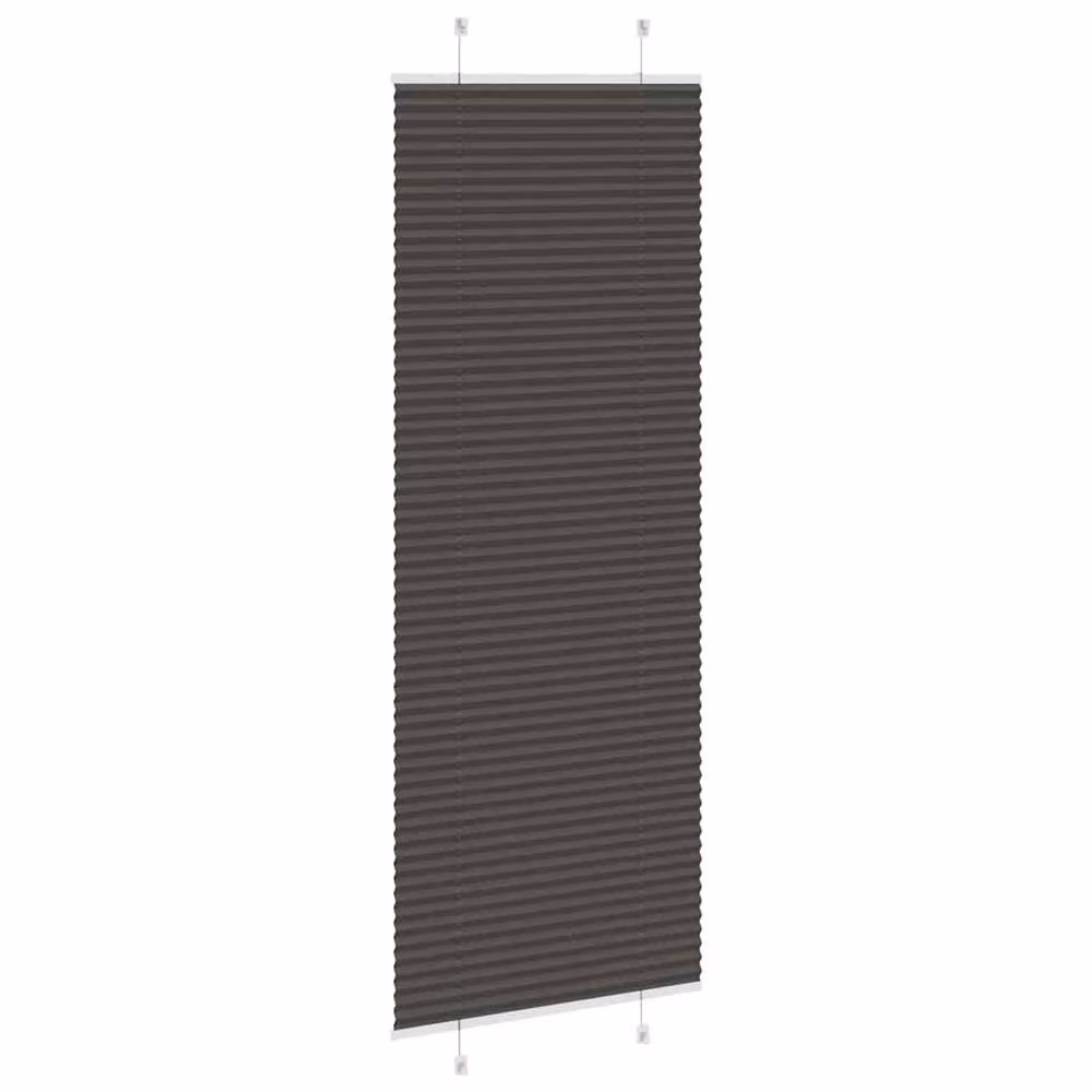 Berkfield Home Black Single Pleat Polyester Blind, W: 75 cm, H: 200 cm – 2