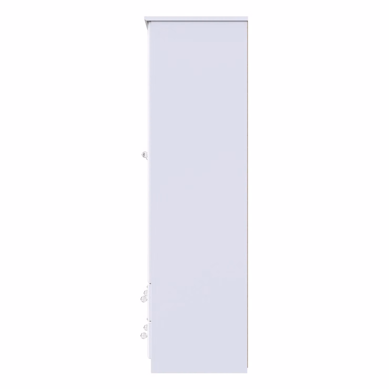 2 U Stratford Ready Assembled Tall Triple Wardrobe with Mirror and 2 Drawers in White – 2