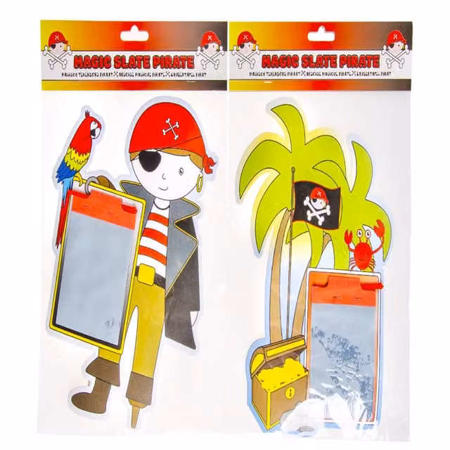 LG-Imports Single Pirate Magic Drawing and Colouring Board in White