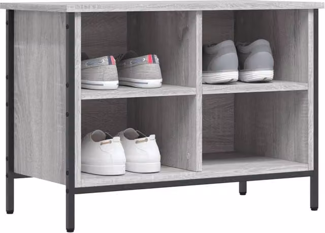 Berkfield Home Grey Sonoma Shoe Cabinet W/D/H: 69 x 35 x 50 cm