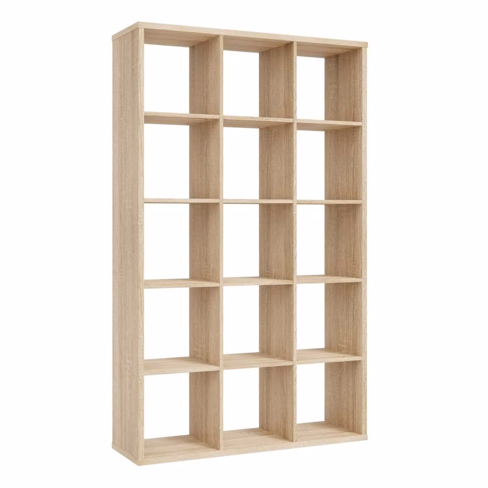 Wyld Haus Shanghai Sonoma Oak Effect 3x5 Storage Unit in Natural Brown – 2